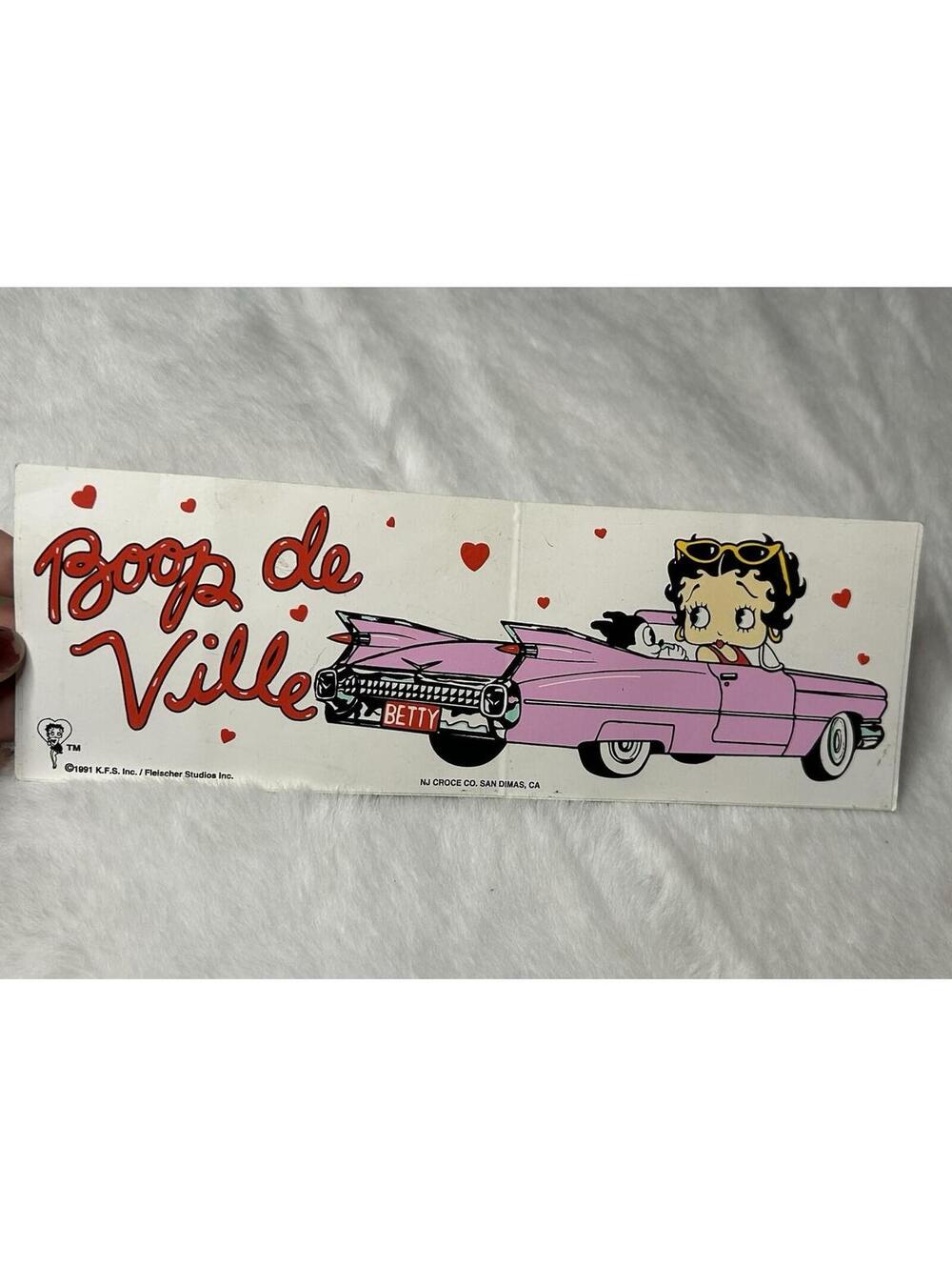 Vtg ‘91 Boop De Ville Bumper Sticker